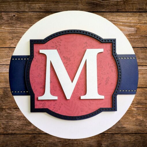 Personalized 9-Inch Monogram Frame Ribbon Pattern Sign - Unique Custom Entryway Decor for Thoughtful Gifts - Image 6