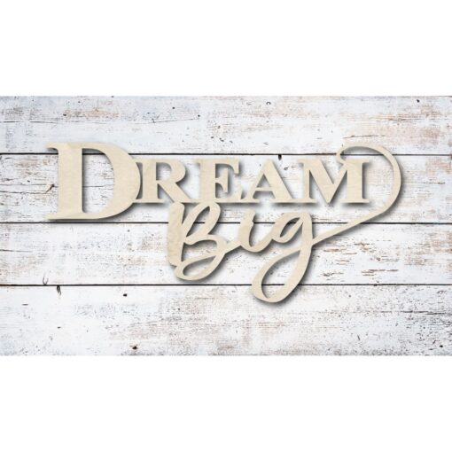 Dream Big Laser Cut Wood Sign - Stunning 40x20 Entryway Decor for Housewarming, Weddings & More! - Image 2