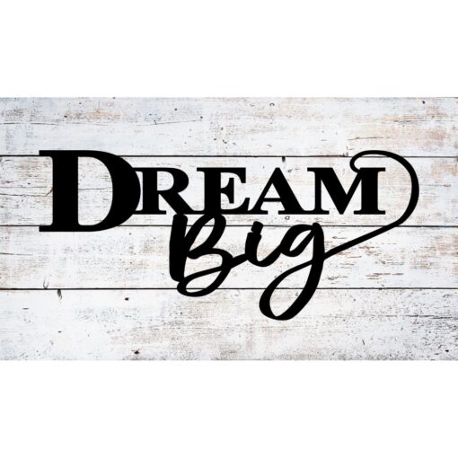 Dream Big Laser Cut Wood Sign - Stunning 40x20 Entryway Decor for Housewarming, Weddings & More!