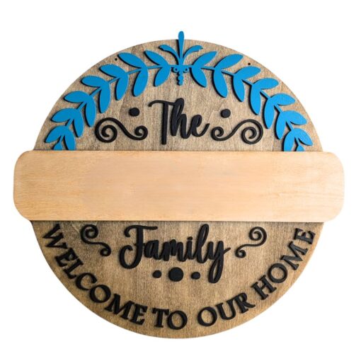 Personalized Family Door Sign - Welcome to our home - Image 3