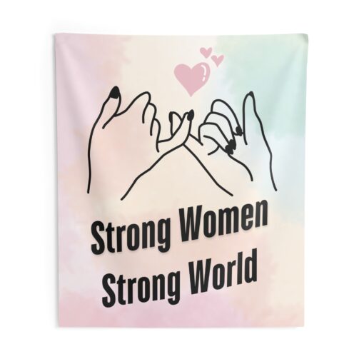 Strong Women, Strong World Feminist Tapestry, Wall Decor, Womens rights, equality - Image 4