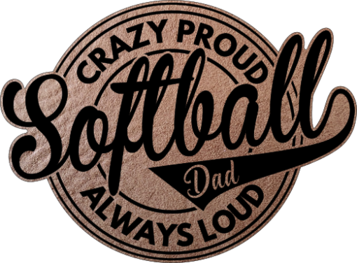 Crazy Proud Softball Hat: Customizable Game Day Style with Engraved Leather Patch - Always Loud, Always Proud! - Image 8